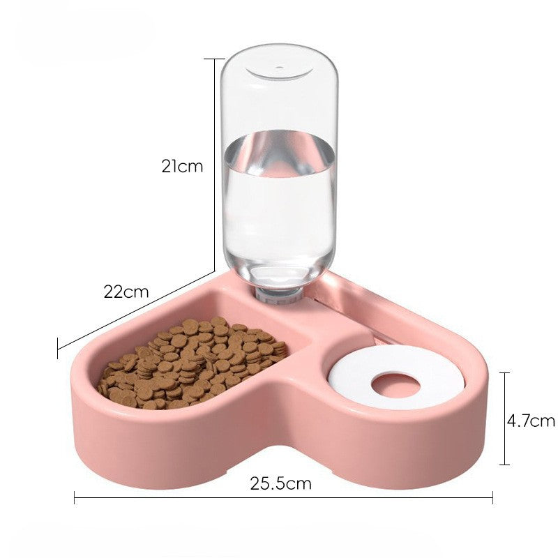 Heart-Shaped Automatic Water Dispenser Pet Bowl