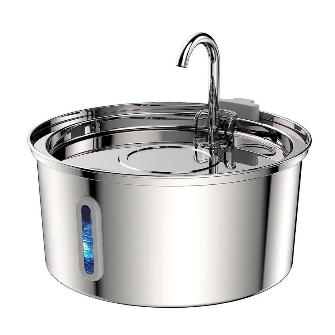 Stainless Steel Smart Pet Water Dispenser, 3.2L Automatic Circulating Fountain for Cats & Dogs