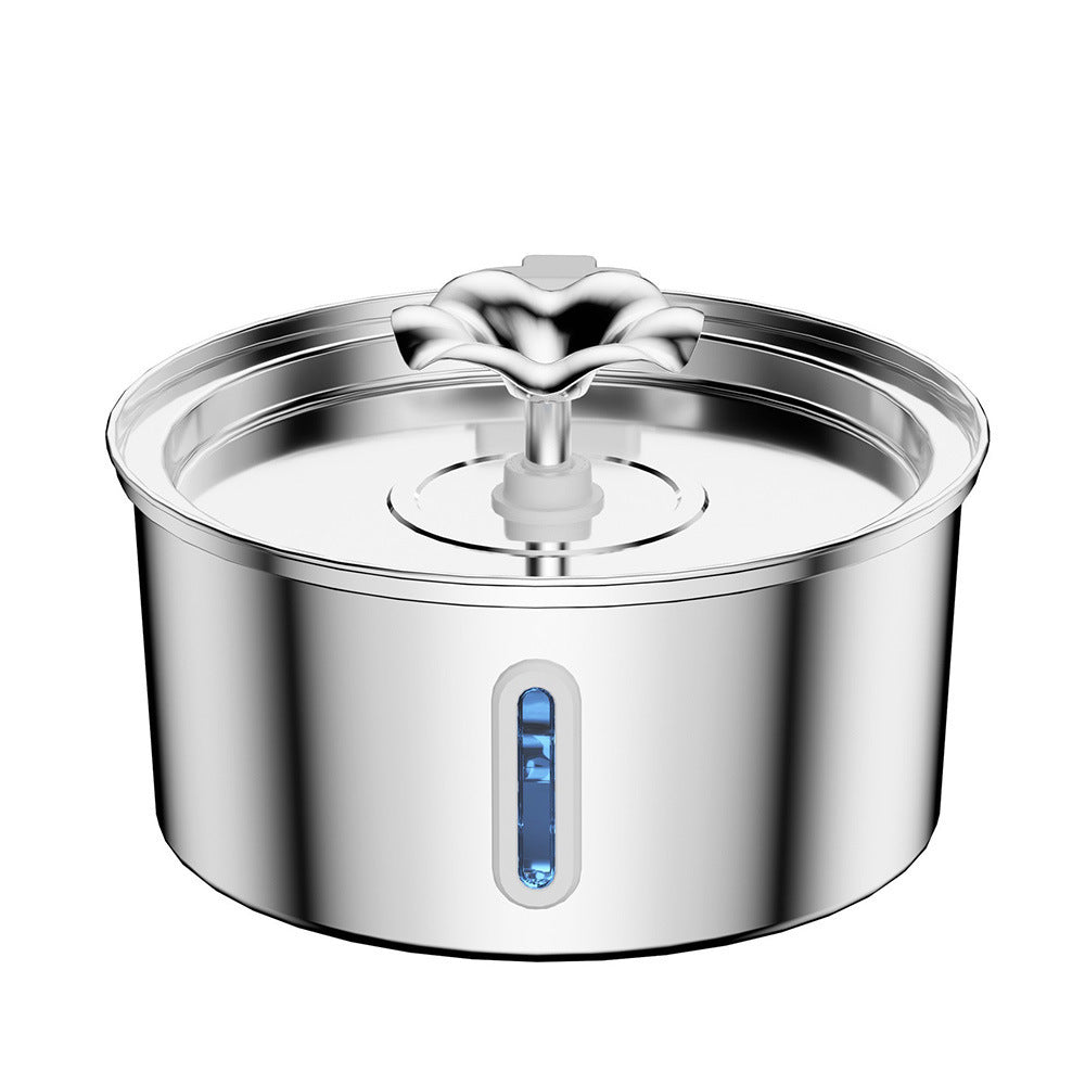 Stainless Steel Smart Pet Water Dispenser, 3.2L Automatic Circulating Fountain for Cats & Dogs
