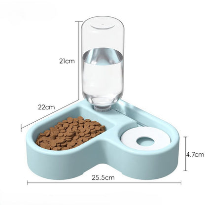 Heart-Shaped Automatic Water Dispenser Pet Bowl