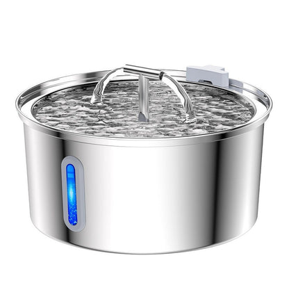 Stainless Steel Smart Pet Water Dispenser, 3.2L Automatic Circulating Fountain for Cats & Dogs